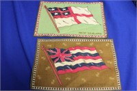 Lot of 2 Vintage Tobacco Flags