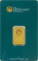 5g. Perth Mint .9999 Gold Bullion Bar