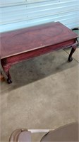24x48x20in claw foot coffee table