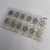 1992 CAN. PROV. QUARTER SET - MONTHS OF THE YEAR