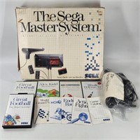 VINTAGE THE SEGA MASTER SYSTEM W/ BOX & GAMES