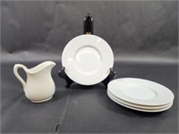 Crate and Barrel Appetizer Plates, Creamer