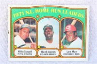 1972 TOPPS #89 N.L. HOME RUN LEADERS CARD