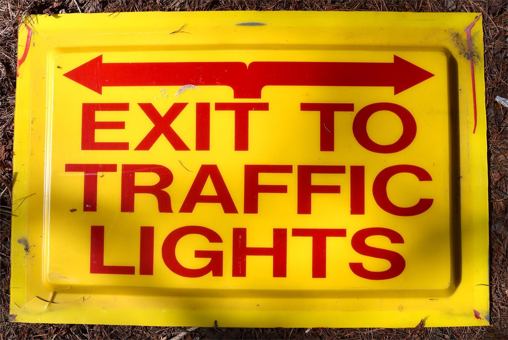 Exit To Traffic Lights