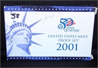 2001 U.S. PROOF COIN SET