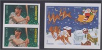 US EFO Stamps Imperf Forever Stamps incl Joe DiMag