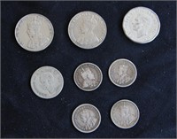 SELECTION OF (8) CANADIAN COINS