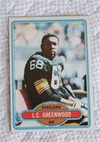 1980 TOPPS #375 L.C. GREENWOOD CARD