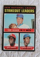 1971 TOPPS #72 STRIKEOUT LEADERS CARD