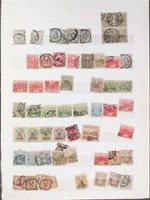 Japan Stamps Used on stockpages, nice selection of
