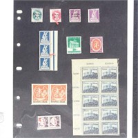 Germany Stamps varieties and EFOs on page includes