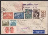 Worldwide Stamps mixed Russian and German Franking