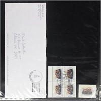 Iraq Stamps Block of Four stamps cancelled January