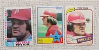 (3) TOPPS PETE ROSE CARDS