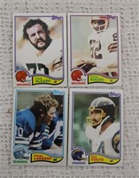 (4) 1982 TOPPS FOOTBALL CARDS
