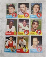 (9) 1963 TOPPS BASEBALL CARDS