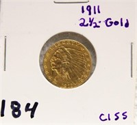 1911 $2 1/2 DOLLAR GOLD PIECE