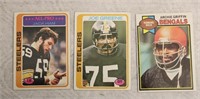 (3) 1970'S TOPPS FOOTBALL CARDS