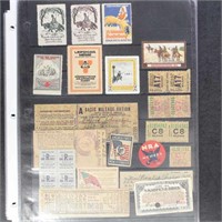 Cinderellas & Labels Stamp Collection on pages, mo