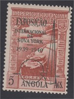 Angola Stamp variety #C7 Mint LH 1938 Airmail Over