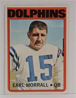1972 TOPPS #308 EARL MORRALL FOOTBALL CARD
