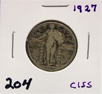 1927 STANDING LIBERTY QUARTER COIN