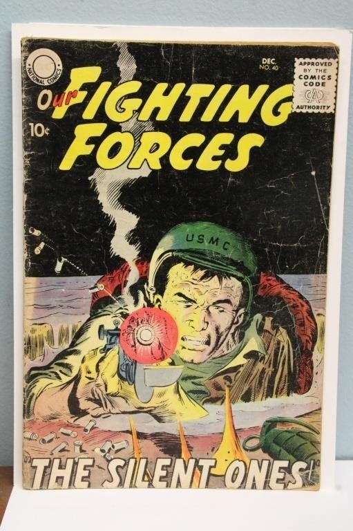 1958 DC OUR FIGHTING FORCES 10 CENT COMIC