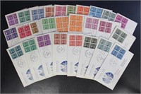 US Stamps #803-831 First Day Covers, mostly Regist