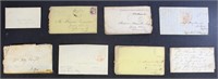 US Stampless Covers 1830s-1860s with mix of intere