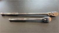 2 ICON RATCHETS 1/2" DRIVE, 12" AND 18" LONG