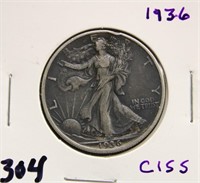 1936 WALKING LIBERTY HALF DOLLAR