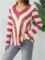 Women's Sweaters Knitted Pullover Deep V Neck Knit