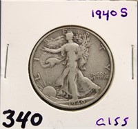 1940 S WALKING LIBERTY HALF DOLLAR COIN