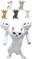 Enchanting Cat Pen Holder, Desk Accessory (5 Cats)