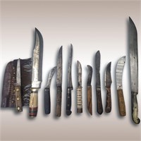 Lot Of 11 Interesting Knives And Handmade Knives