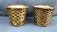 2 Lined Baskets For Plants And More