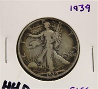 1939 WALKING LIBERTY HALF DOLLAR COIN