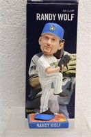 2011 BREWERS RANDY WOLF BOBBLEHEAD NIB