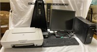 PC, Printer, Monitor, Keyboard, Stands