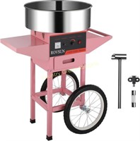 ROVSUN 21 Cotton Candy Machine Cart, Pink