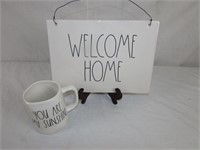 Rae Dunn Welcome Home Sign - Sunshine Coffee Mug