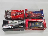 4) DIECAST NASCAR W/ BOX