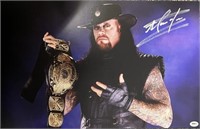 WWE The Undertaker Signed 11x17 with COA