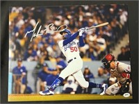 Dodgers Mookie Betts Signed 11x14 with COA