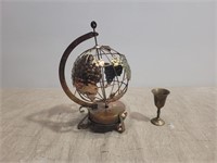 Brass World Figurine & Cup