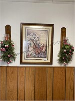 3 pieces of decorative wall art