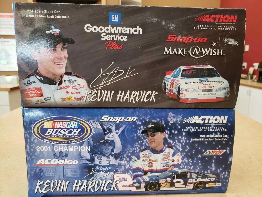 2 SNAP-ON KEVIN HARVICK DIE CAST CARS