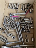 An assortment of Craftsman sockets and a couple