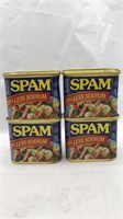 4 Cans Sealed New Spam Best By May 2026