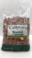 2lbs Almonds California Roasted Best By 12/2024